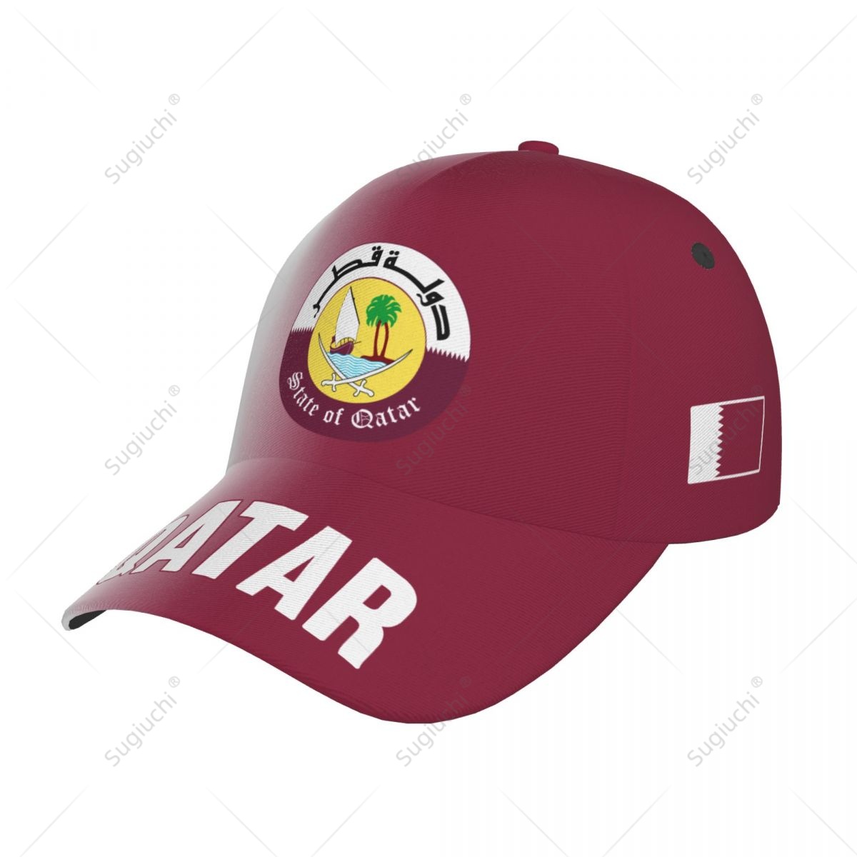 3D Printing Qatar - Gorra de béisbol unisex con bandera