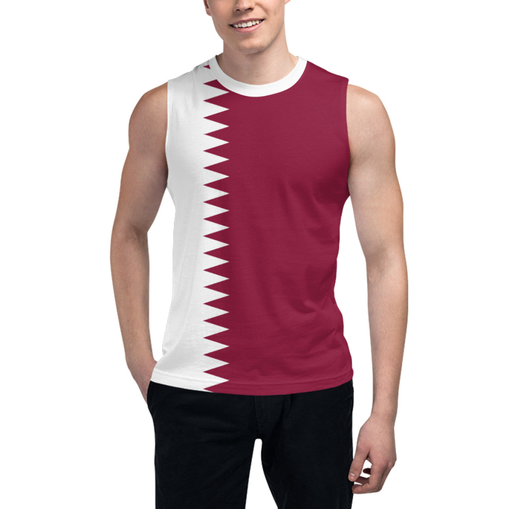 3D Printing Qatar - Camiseta sin mangas con bandera de