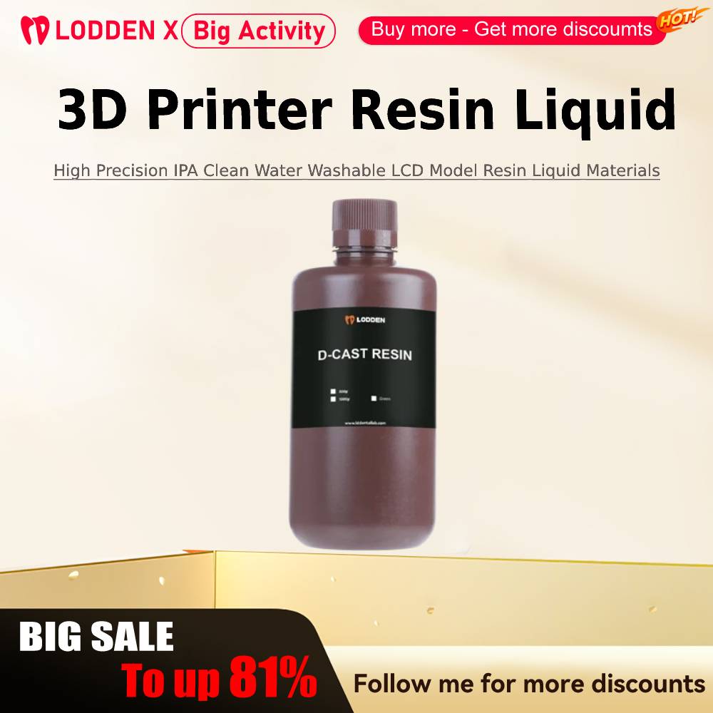 Glue For 3D Printing - Lodden-resina líquida para impresora 3D, 385/405nm,