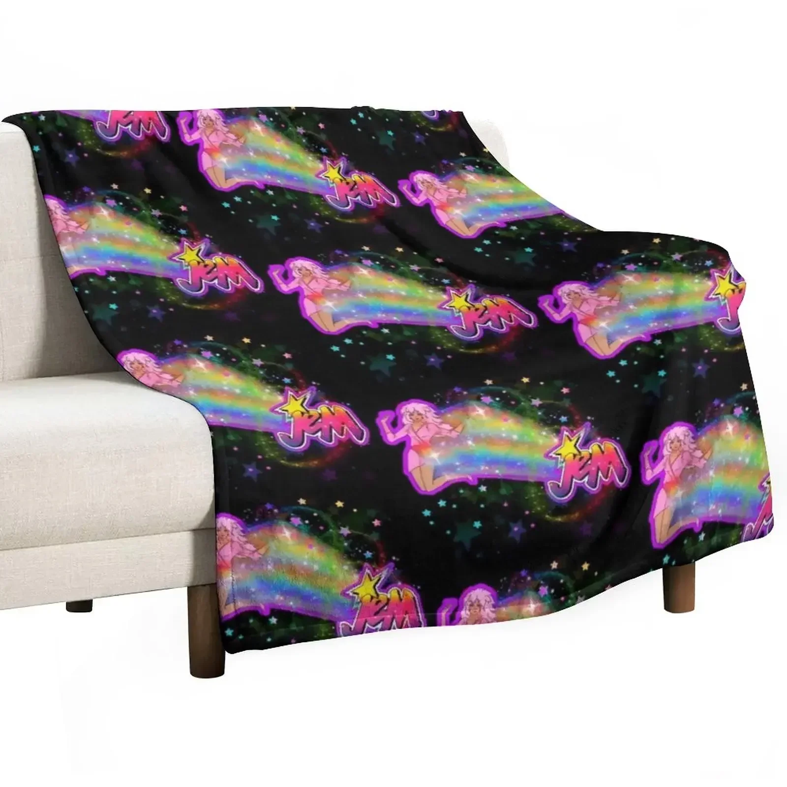 3D Printing Hologram - Manta decorativa con diseño de arcoíris