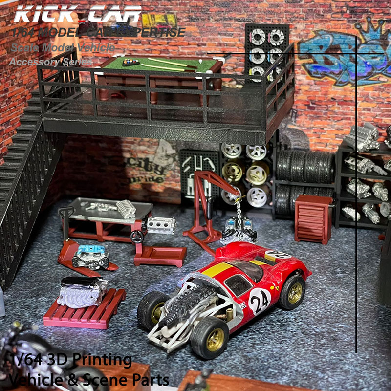 3D Printing Diecast Cars - Dayu-modelo Diorama de coche 1/64, herramientas
