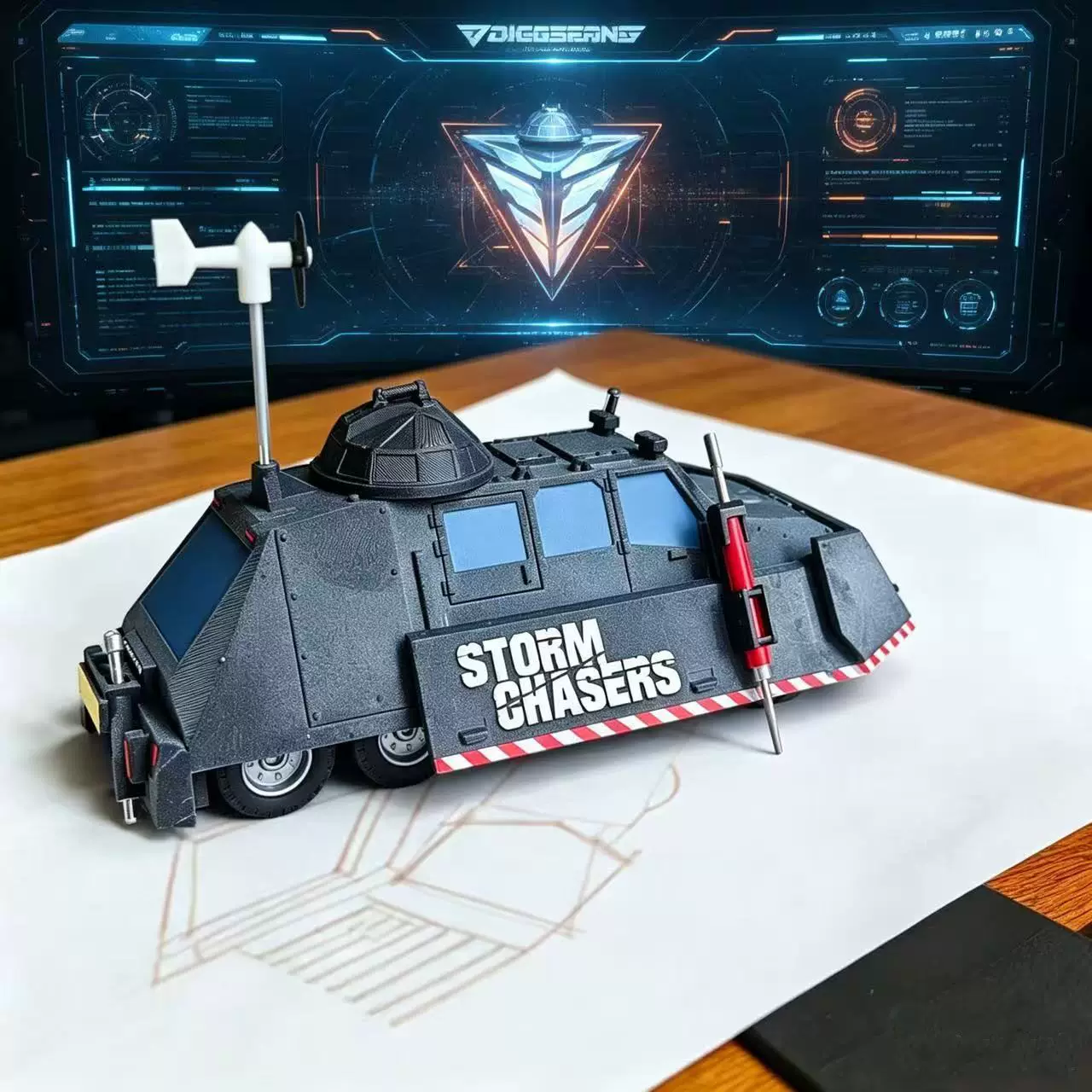 Modelo de Vehículo Interceptor - 3D Printing Diecast Cars reseña y precio