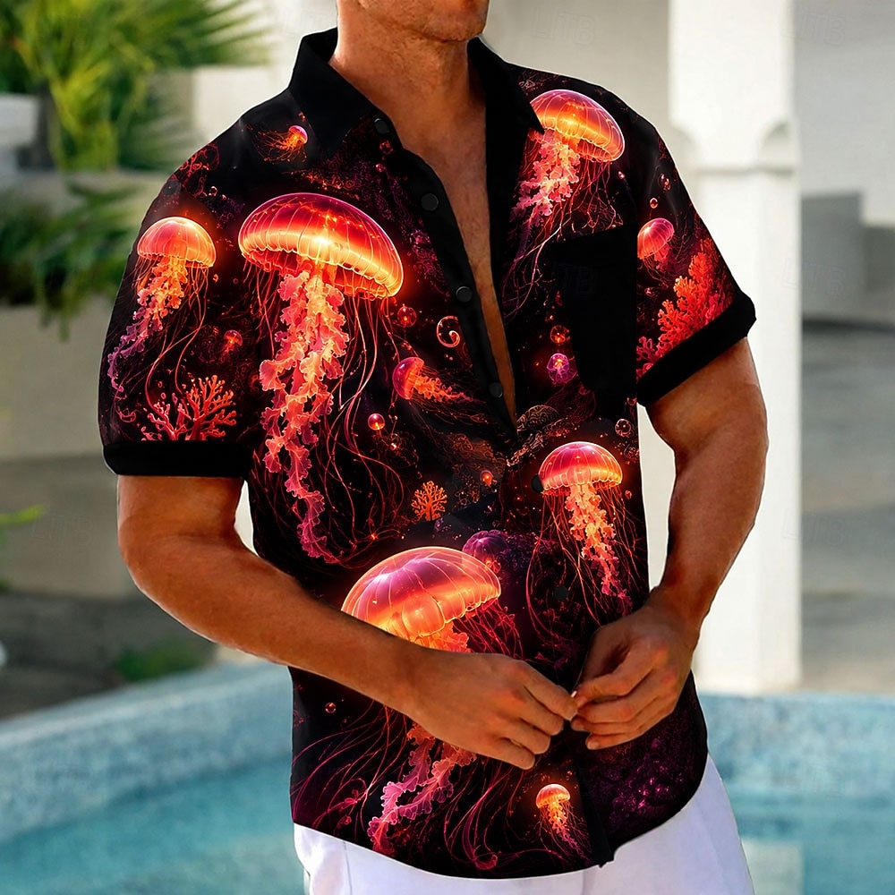 Camisa de Manga Corta para Hom - 3D Printing Cancer reseña y precio