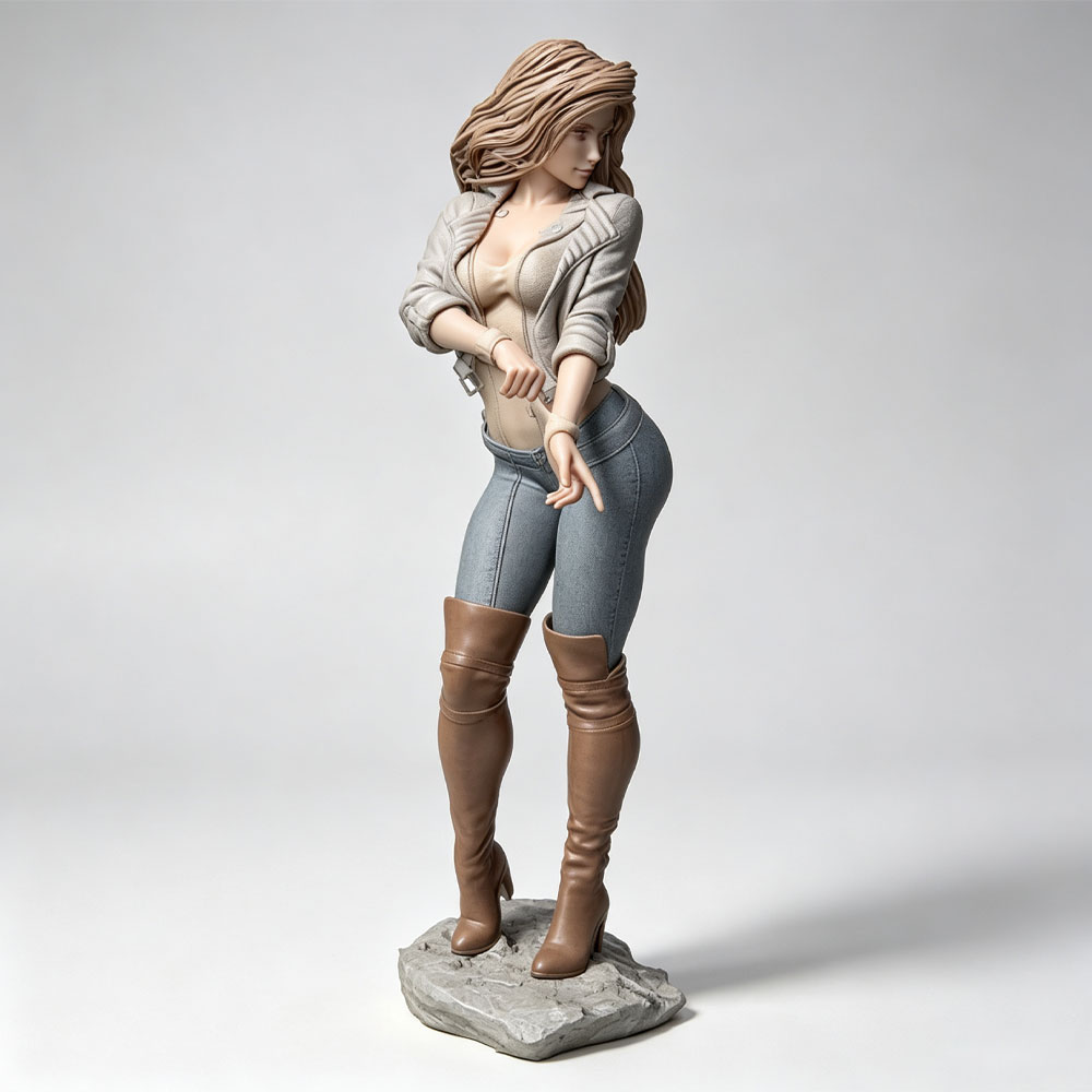 Personaje femenino realista y  - 3D Printing App reseña y precio