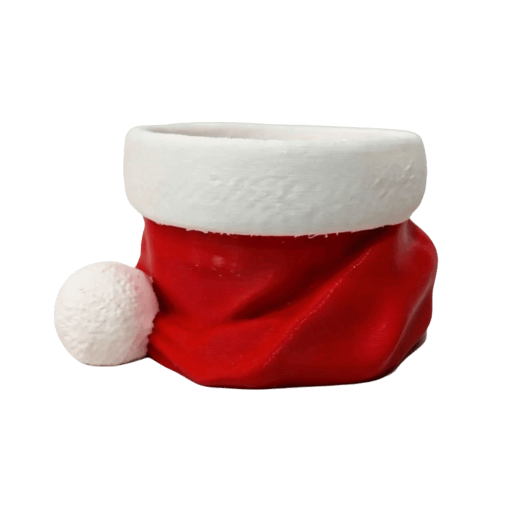 Tazón Navideño con Gorro de Sa - 3D Printing Xmas reseña y precio